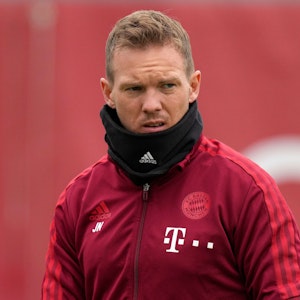 Bayern-Trainer Julian Nagelsmann beim Training des FC Bayern.