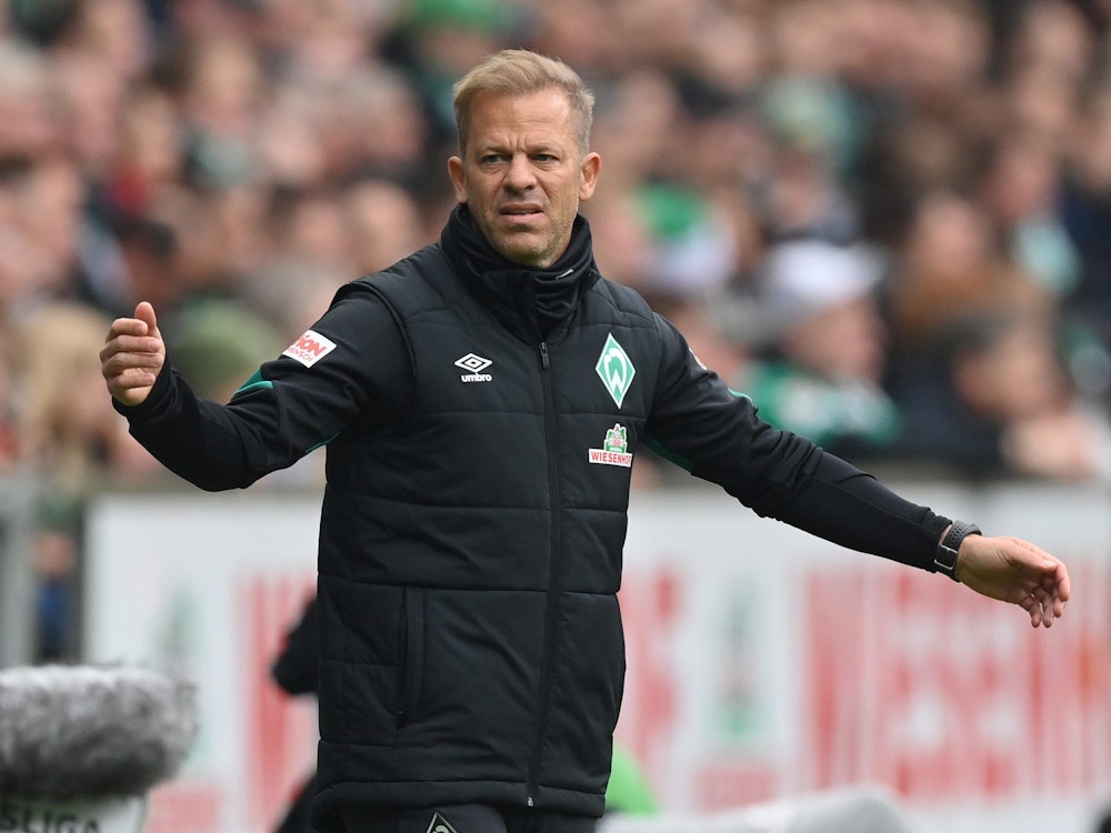 Markus Anfang hadert mit einer Situation als Trainer von Werder Bremen.