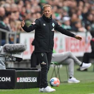 Markus Anfang hadert mit einer Situation als Trainer von Werder Bremen.