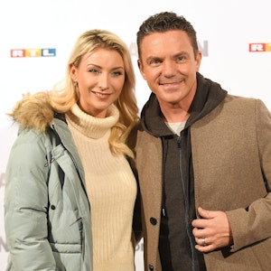 Stefan Mross und Anna-Carina Woitschack im April 2022 bei einem RTL-Event.