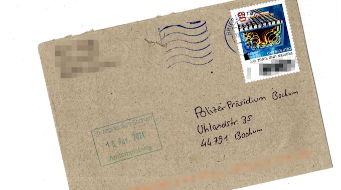 31-Jähriger bedankt sich in seinem Brief aus dem Knast bei der Polizei Bochum