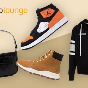 Zalando Lounge zum Black Friday mit verschiedenen Schuhen und Kleidungsstücken.