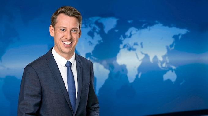 André Schünke sprang am Donnerstagabend spontan als Moderator der Hauptausgabe der "Tagesschau" ein. 
NDR/Thorsten Jander