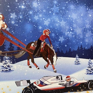 Die Weihnachtskarte der Familie Michael Schumacher.