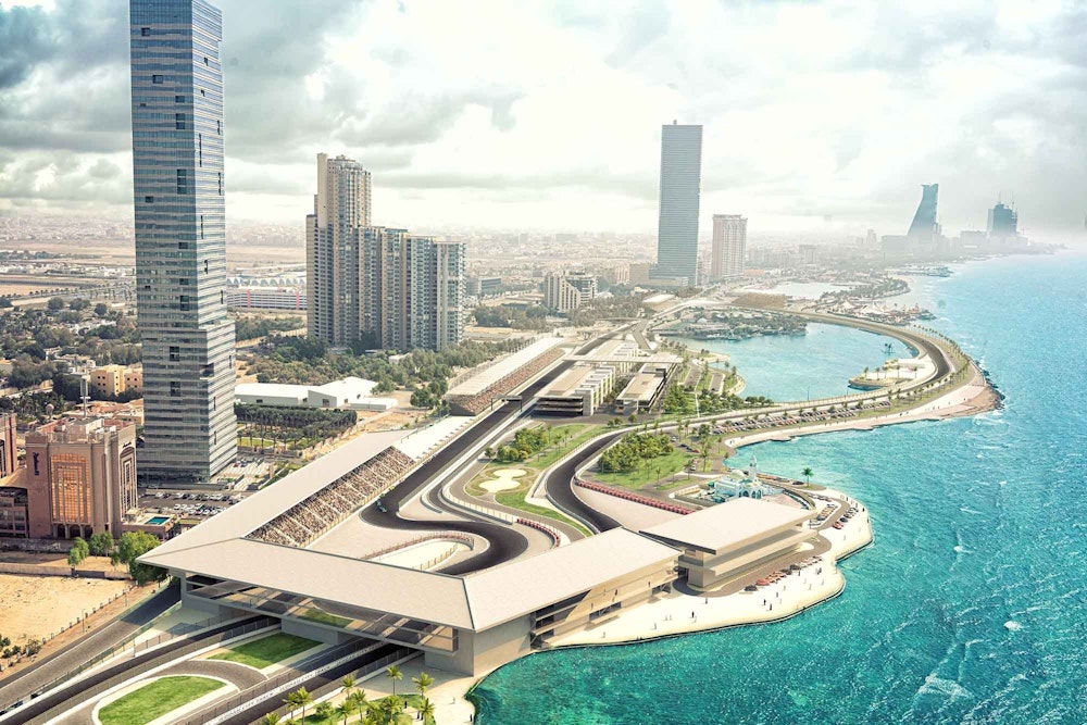 Der Jeddah Corniche Circuit in Saudi-Arabien