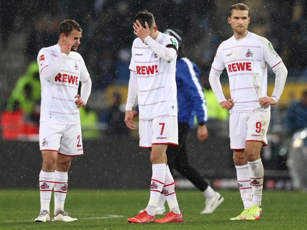 Der 1. FC Köln ist enttäuscht über das 1:1 bei Arminia Bielefeld.
