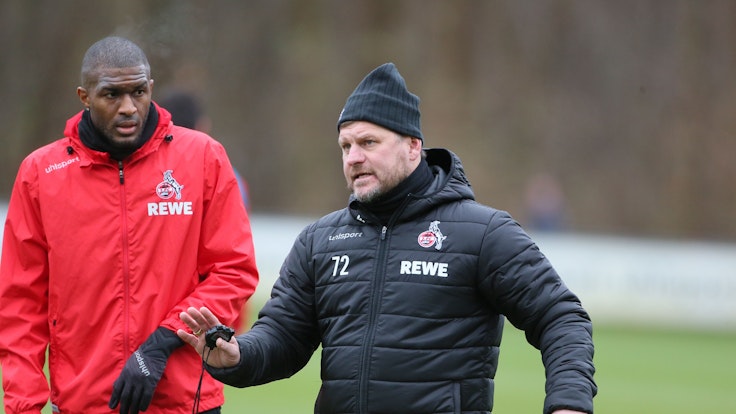 Steffen Baumgart und Anthony Modeste trainieren beim 1. FC Köln.