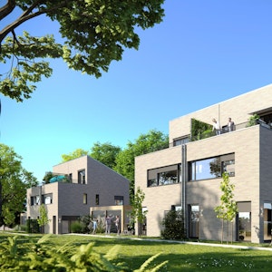 Diese modern ausgestatteten Doppelhaushälften entstehen im Kölner Speckgürtel.