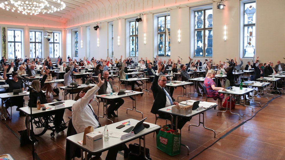 24.06.2021 Köln: Ratssitzung mit Neuwahl von drei Dezernenten im Gürzenich Foto: Martina Goyert