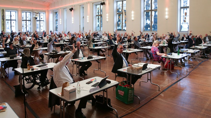 24.06.2021 Köln: Ratssitzung mit Neuwahl von drei Dezernenten im Gürzenich Foto: Martina Goyert