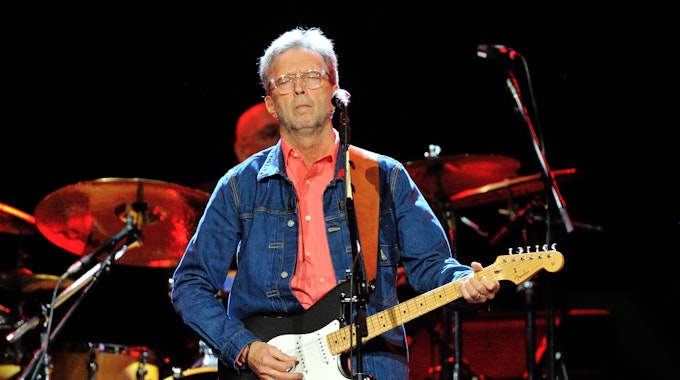 Der Musiker Eric Clapton tritt am 24.06.2014 in Mannheim (Baden-Württemberg) in der SAP-Arena auf.&nbsp;