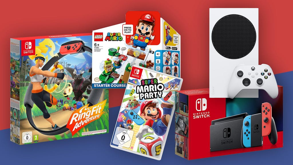 Weihnachtsgeschenke für Gamer, Ringfit, Mario Party, Xbox, Nintendo Switch, Lego Super Mario.