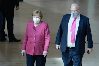 Angela Merkel und Wirtschaftsminister Peter Altmaier.