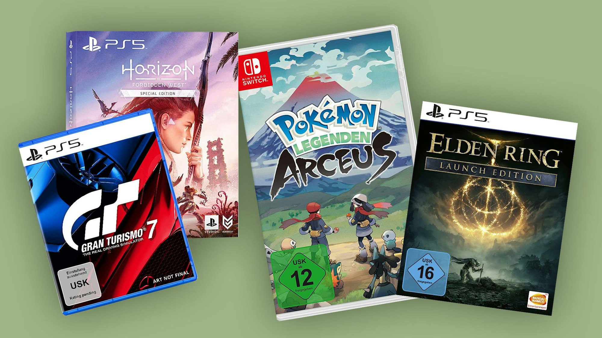 Gran Turismo 7, Horizon Forbidden West, Pokémon Legends: Arceus, Elden Ring: Beste Games für 2022