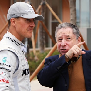 Jean Todt im Gespräch mit Michael Schumacher