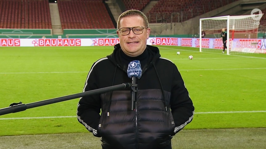 Gladbach-Manager Max Eberl spricht vor dem Pokalspiel der Fohlen-Elf am Mittwochabend (03.02.2021) beim VfB Stuttgart live in der ARD.
