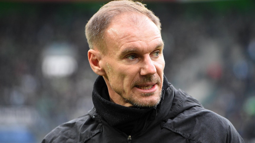 Borussia Mönchengladbachs Co-Trainer Alexander Zickler beim Bundesliga-Spiel der Fohlen gegen die TSG 1899 Hoffenheim am 22.2.2020 im Borussia-Park.