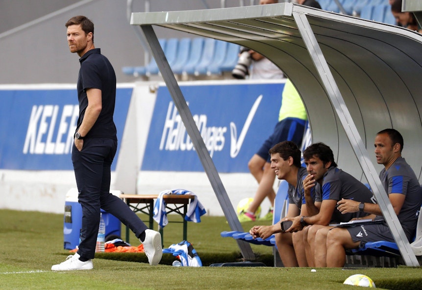 Xabi Alonso als Trainer der zweiten Mannschaft von Real Sociedad am 20. Juli 2019.