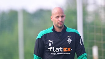 Gladbachs Torwarttrainer Steffen Krebs, hier zu sehen am 18. August 2020, im Trainingslager der Borussia in Harsewinkel.