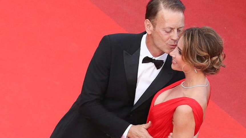 Rocco Siffredi und seine Frau Rosa auf dem Roten Teppich bei den Filmfestspielen in Cannes.