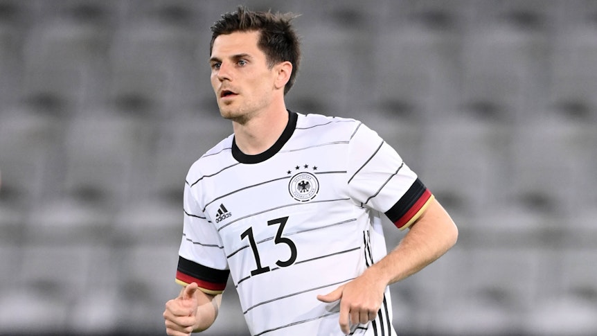 Gladbachs Nationalspieler Jonas Hofmann im Länderspiel der DFB-Elf gegen Dänemark am 2. Juni 2021.