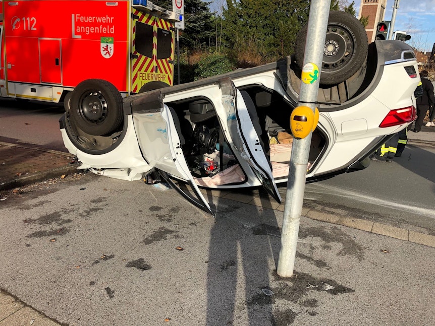 Unfall mit Streifenwagen am 31.12.2021 in Langenfeld