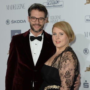 Maite Kelly kommt mit Ehemann Florent Raimond am 05.09.2015 in Berlin zur Verleihung des Medienpreises «Goldene Henne».