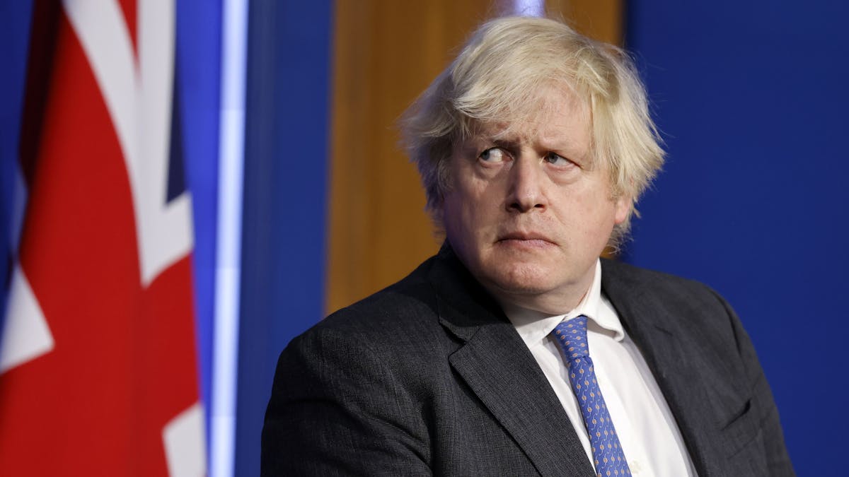 Boris Johnson, Premierminister von Großbritannien, soll illegale Lockdown-Partys gefeiert haben. Unser Foto wurde im Dezember 2021 gemacht.