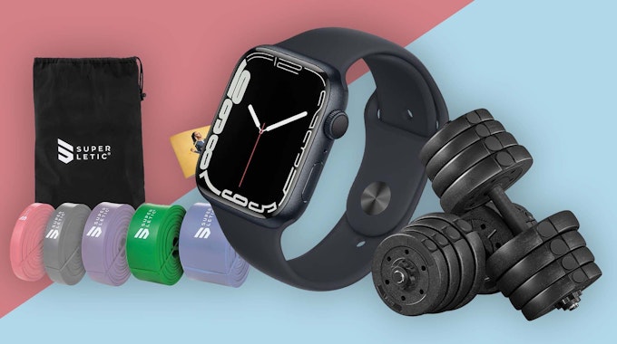 Apple Watch 7, 30-kg-Handeln, Streching-Fitnessbänder