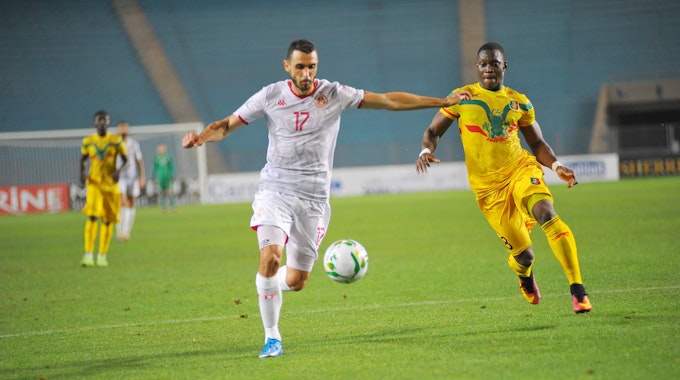 Ellyes Skhiri spielt für Tunesien gegen Mali.