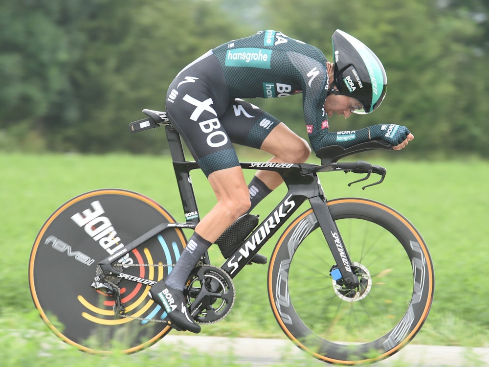 Tour de France, 5. Etappe 2021: Emanuel Buchmann beim Einzelzeitfahren.