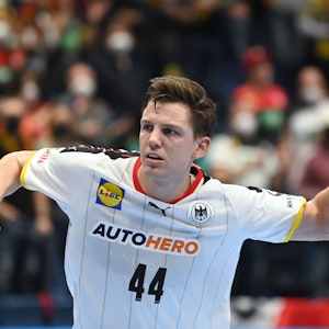 Handball-EM: Deutschlands Christoph Steinert in Aktion.