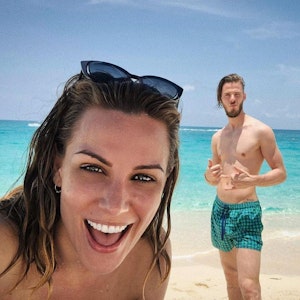 David de Gea postet ein Selfie von sich mit Freundin Edurne im Vordergrund.