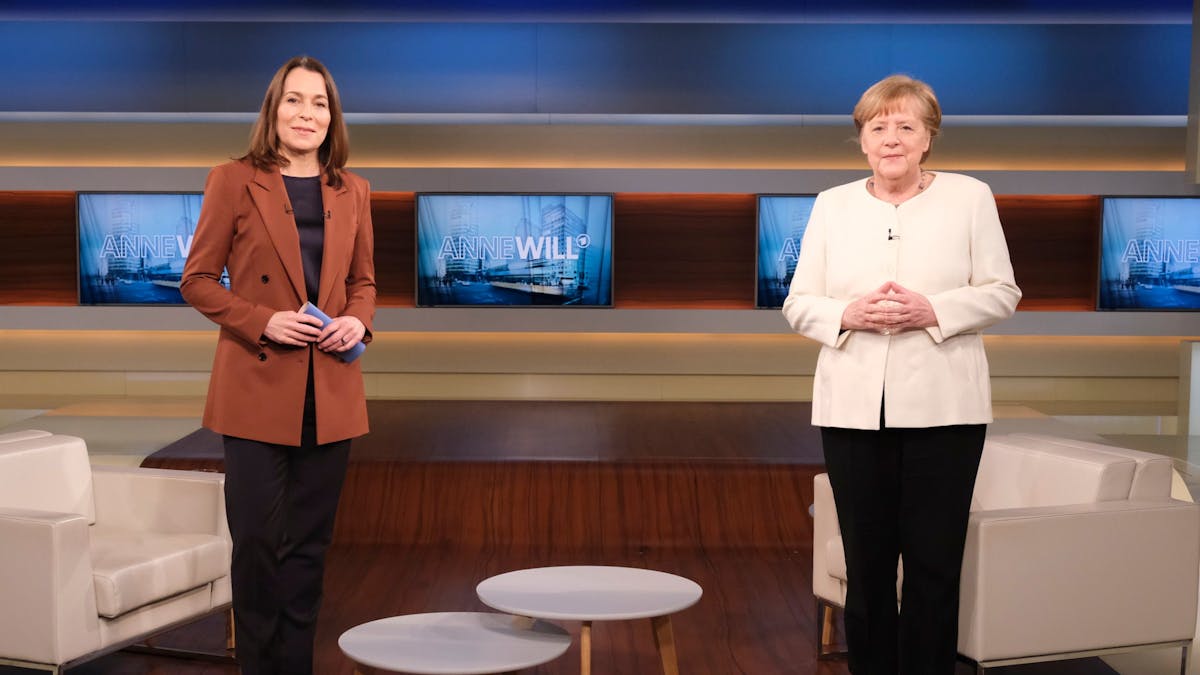 Bundeskanzlerin Angela Merkel (CDU) ist zu Gast in der ARD-Talksendung "Anne Will".&nbsp;