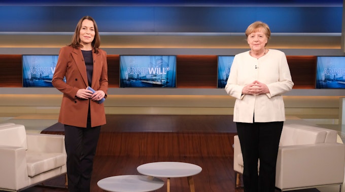 Bundeskanzlerin Angela Merkel (CDU) ist zu Gast in der ARD-Talksendung "Anne Will".&nbsp;