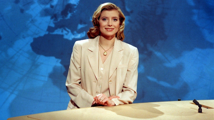 Susan Stahnke (Foto aus dem Jahr 1997) präsentiert die ARD-„Tagesschau“.