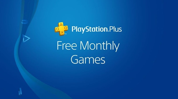 Playstation Plus-Logo mit Schriftzug "Free monthly Games".