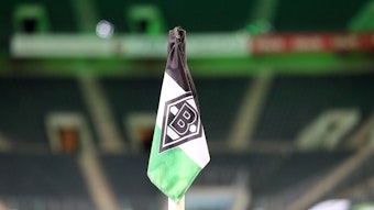 Die Eckfahne im Borussia-Park am 31. Oktober 2020.