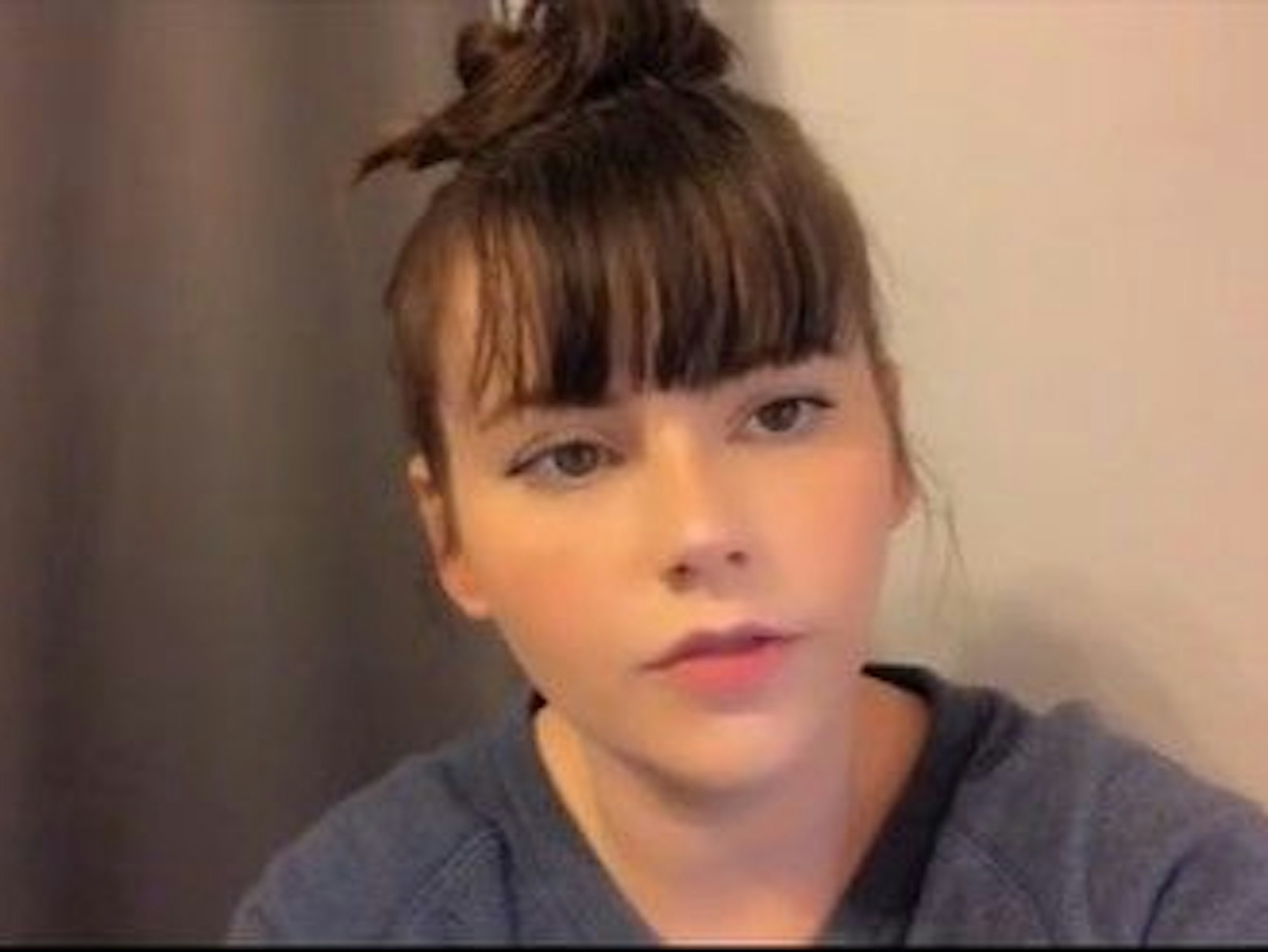 Karlie Brooks in einem TikTok-Video. Screenshotvon einem TikTok-Video vom 27. Januar 2022.