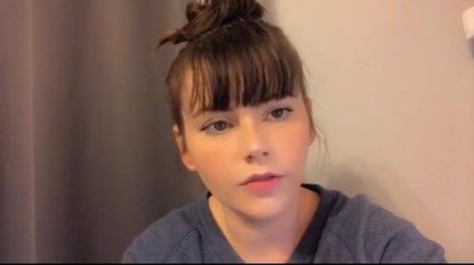Karlie Brooks in einem TikTok-Video. Screenshot&nbsp;von einem TikTok-Video vom 27. Januar 2022.