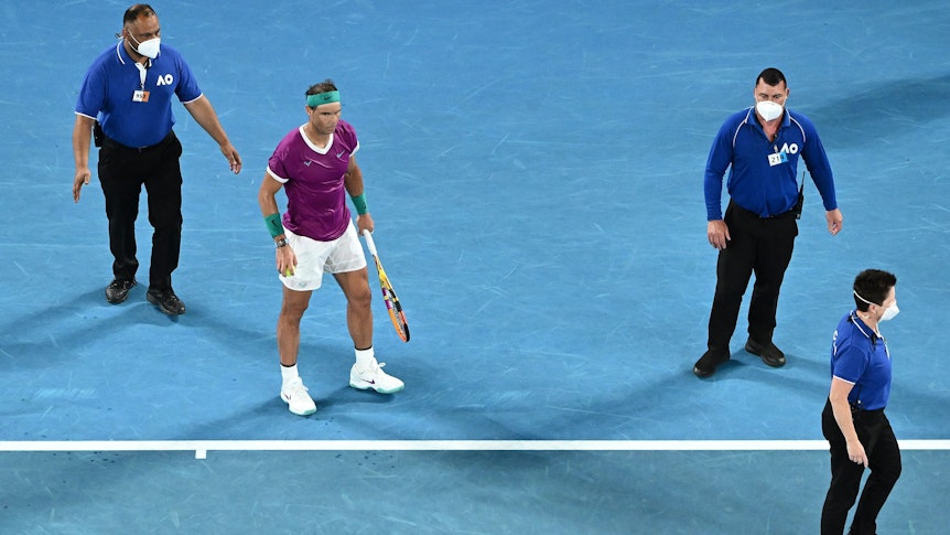 Rafael Nadal beim Finale der Australian Open.