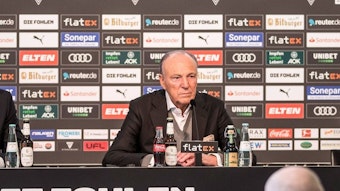 Rolf Königs, Präsident von Borussia Mönchengladbach, wurde nach dem Abschied von Sportdirektor Max Eberl für seine Aussagen auf der Pressekonferenz am Freitag (28. Januar 2022) kritisiert.