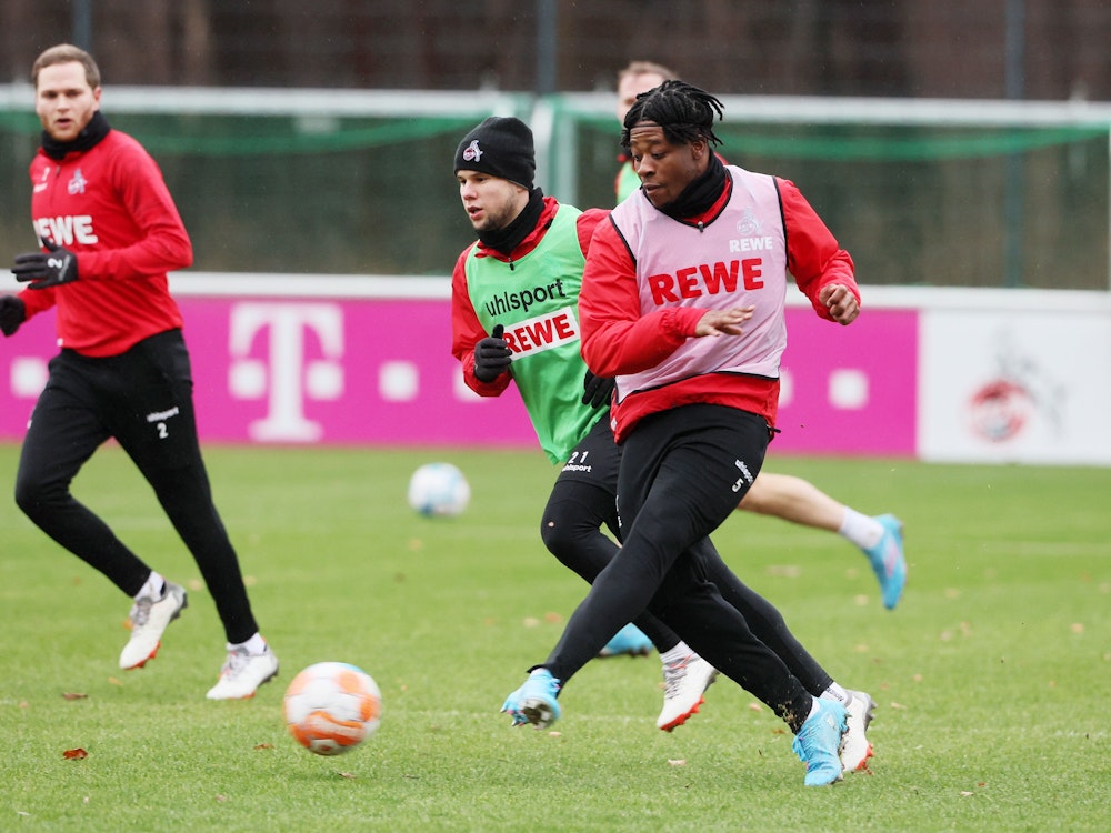 Bright Arrey-Mbi im Training des 1. FC Köln