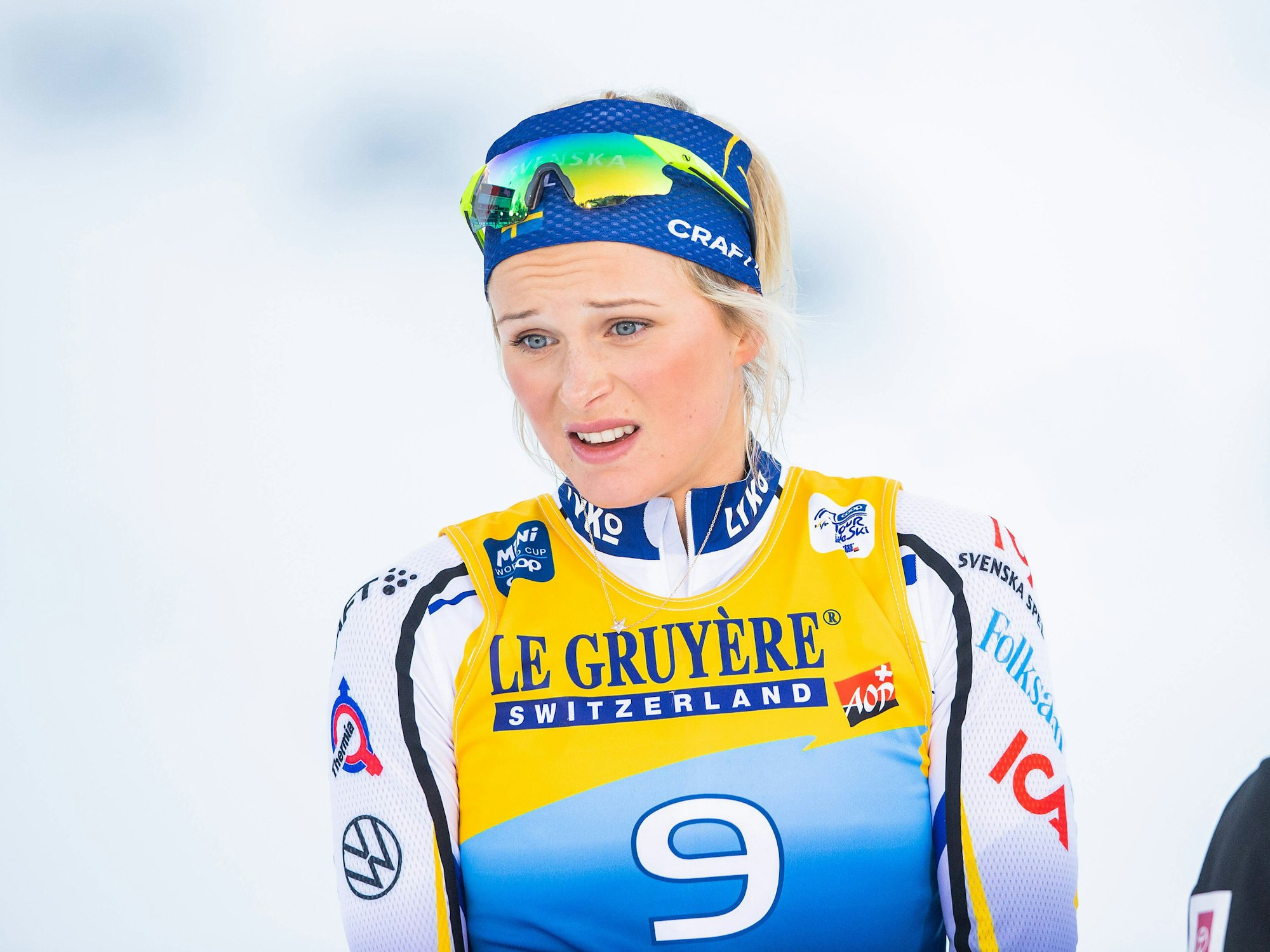 Die schwedische Biathletin Frida Karlsson am 31. Dezember 2021 in Oberstdorf.