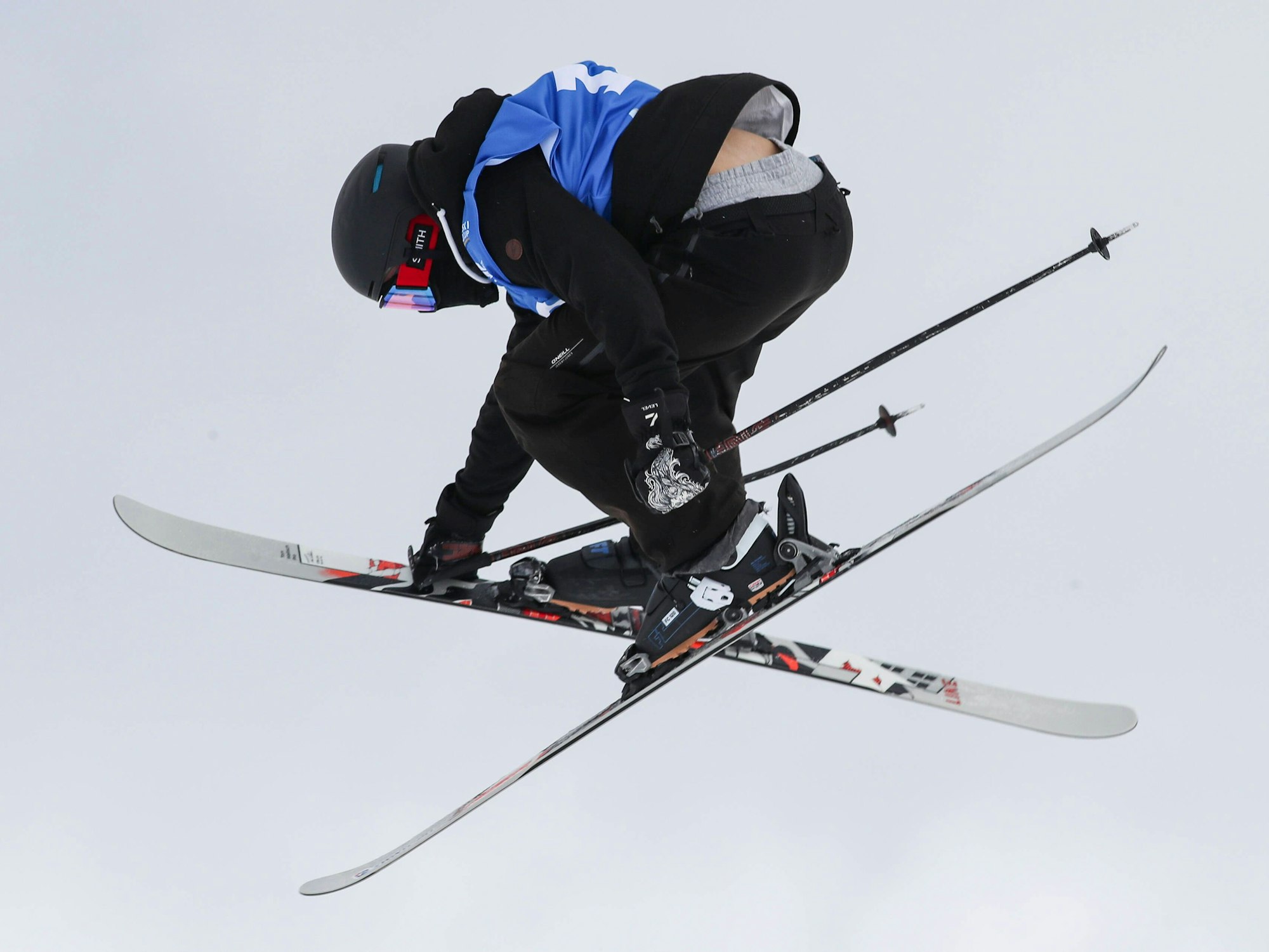 Kim Gubser beim Freeski Slopestyle World Cup der Männer am 27. März 2021