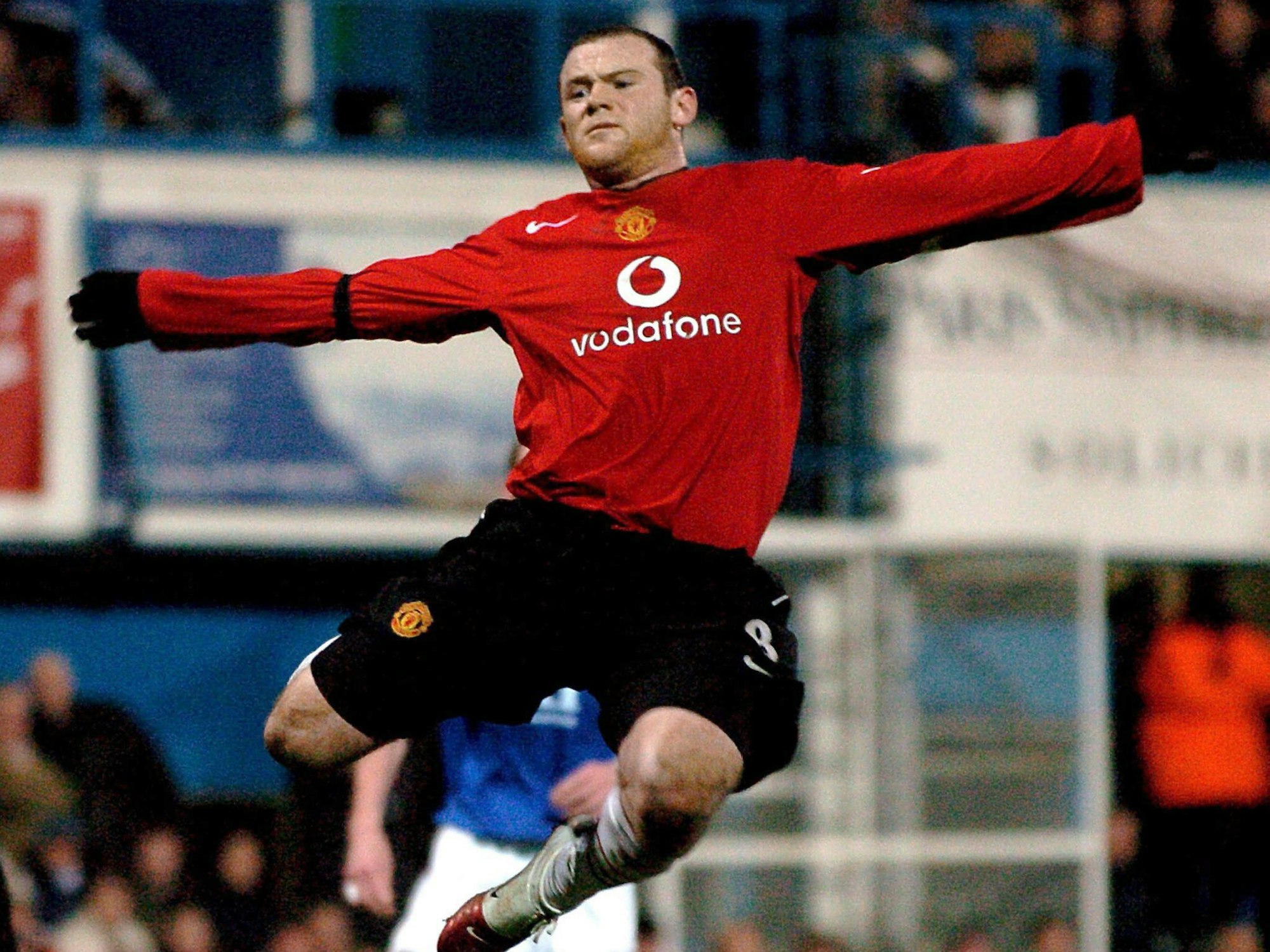 Ex-Fußball-Star Wayne Rooney in Aktion.