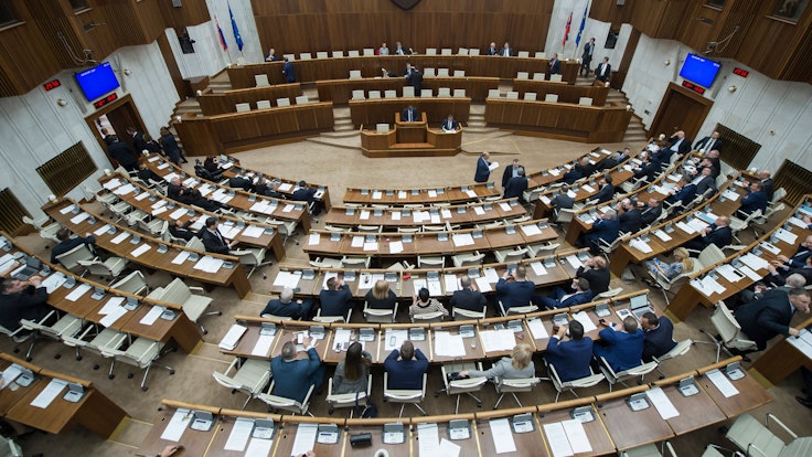 Im slowakischen Parlament (hier ein Archivfoto) kam es plötzlich zu Handgreiflichkeiten.