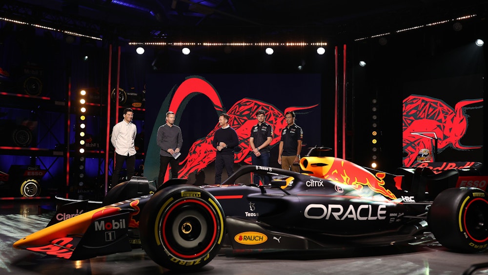 Der neue Bolide von Red Bull bei der Vorstellung am Mittwoch (9. Februar 2022)