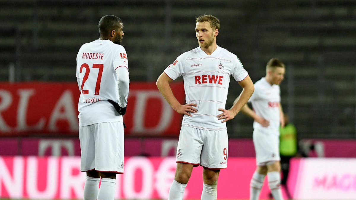 Anthony Modeste und Sebastian Andersson spielen für den 1. FC Köln gegen den VfB Stuttgart.