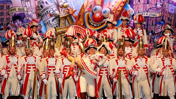 Die Prinzen-Garde 2019 bei einer Karnevalssitzung
